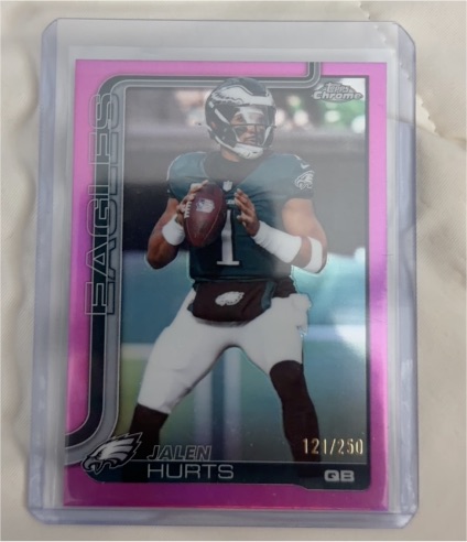 2025 Topps Chrome #247 Jalen Hurts — front
