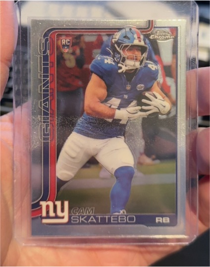 2025 Topps Chrome #331 Cam Skattebo — front