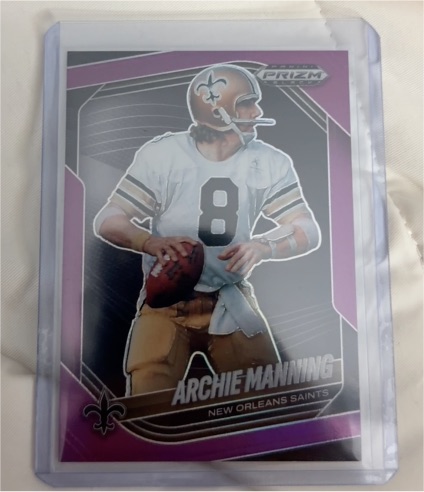 2025 Panini Prizm Black #97 Archie Manning — front