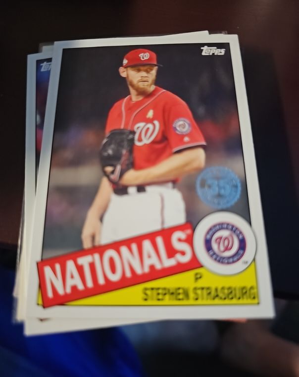 2020 Topps 1985 35th Anniversary #85TB-49 Stephen Strasburg — front