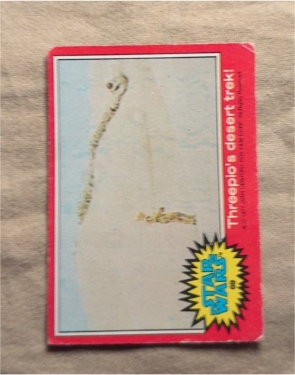 1977 Topps Star Wars #69 Threepio's desert trek! — front