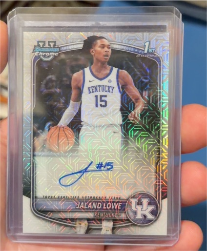2025 Bowman Chrome #CPA-JL Jaland Lowe — front
