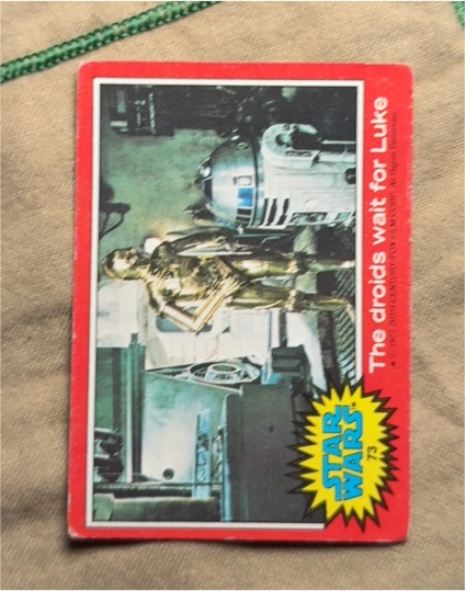 1977 Topps Star Wars Series 2 #73 The Droids Wait for Luke — front