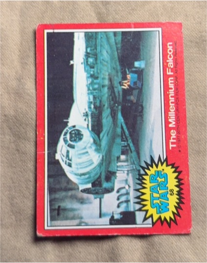 1977 Topps Star Wars Red Series 2 #68 The Millennium Falcon — front