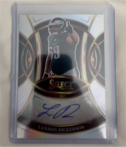 2025 Panini Select Signatures #SP-LDN Landon Dickerson — front