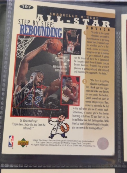 1994 Upper Deck #197 Shaquille O'Neal — front