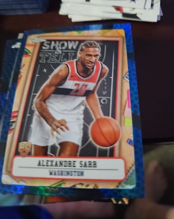 2024-25 Topps Chrome Show & Tell #ST-12 Alexandre Sarr — front