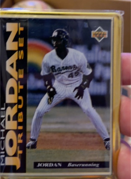 1995 Upper Deck Michael Jordan Tribute #JT4 Birmingham Barons — front