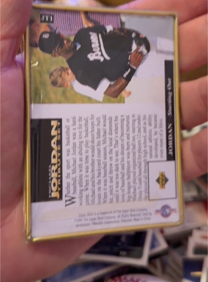 1995 Upper Deck Michael Jordan Tribute #JT2 Birmingham Barons — front