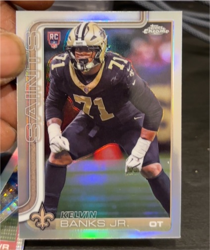 2025 Topps Chrome #378 Kelvin Banks Jr. — front