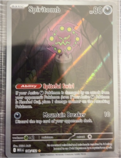2025 Pokémon #148 Spiritomb Mega Evolution Illustration Rare — front