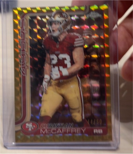 2025 Topps Chrome #263 Christian McCaffrey — front