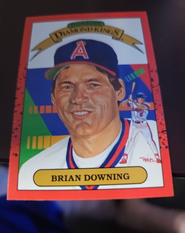 1990 Donruss Diamond Kings #4 Brian Downing — front