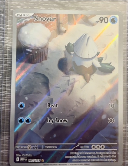 2025 Pokémon Mega Evolution #140 Snover — front