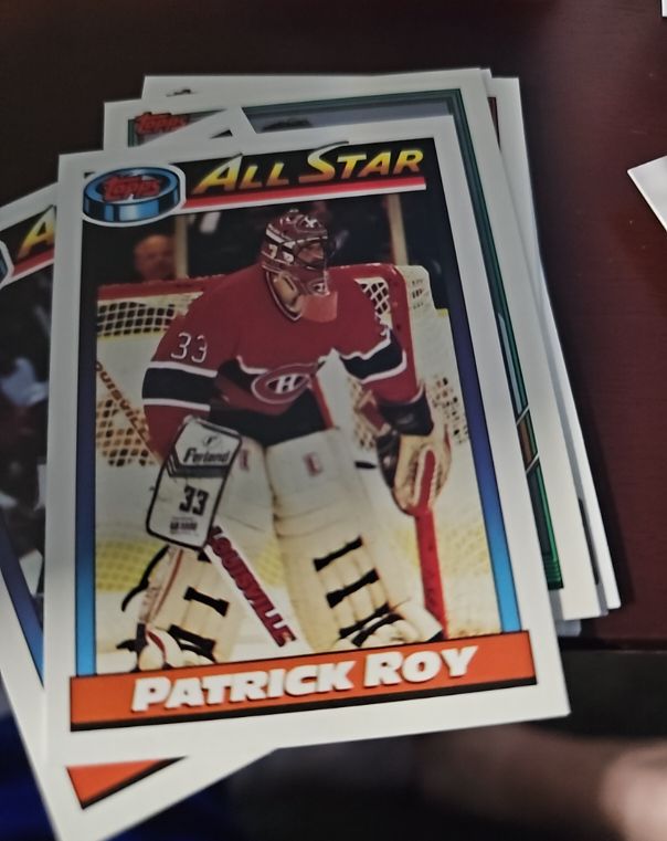 1990 Topps All Star #198 Patrick Roy — front