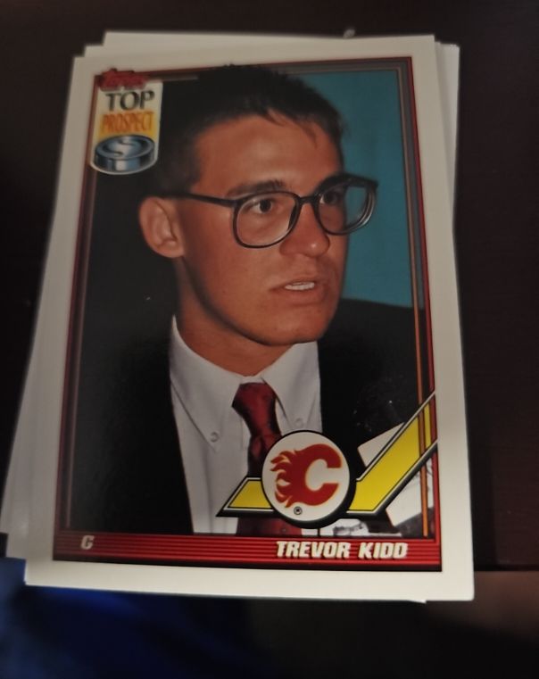 1991-92 Topps #312 Trevor Kidd — front
