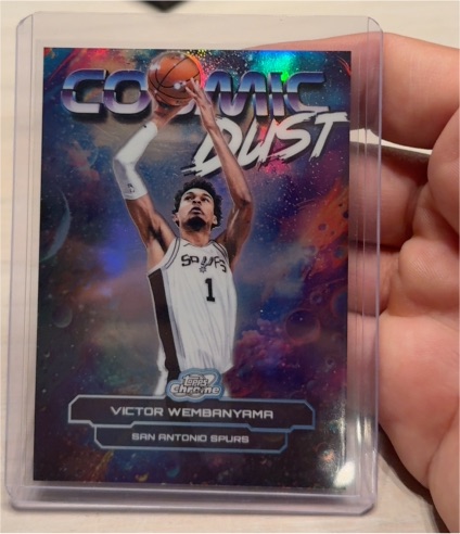 2026 Topps Chrome Cosmic Dust #CD-7 Victor Wembanyama — front