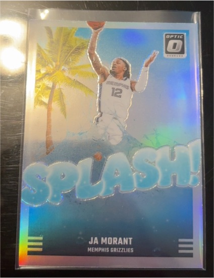 2024-25 Panini Donruss Optic #15 Ja Morant Splash! Silver Holo Prizm — front