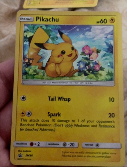 2017 Pokémon SM86 Pikachu — front