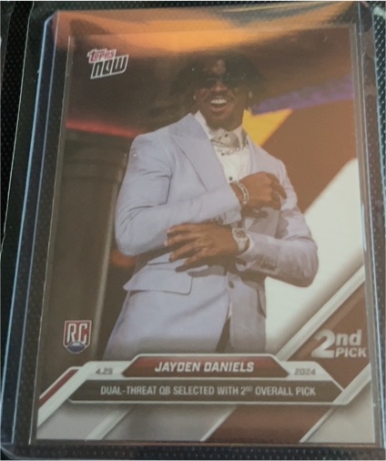 2024 Topps Now #D-2 Jayden Daniels — front