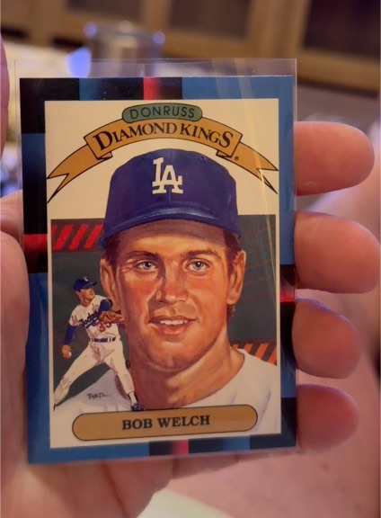 1987 Donruss Diamond Kings #24 Bob Welch — front