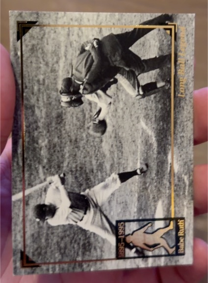 1995 Megacards Babe Ruth 100th #8 Long Ball Legend Babe Ruth — front