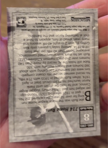 1991 Upper Deck #HH1 Hank Aaron — front