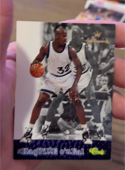 1995 Classic Hallmark #HK1 Shaquille O'Neal Orlando Magic — front