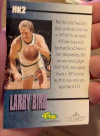 1996 Classic Hall of Fame #HK2 Larry Bird — front