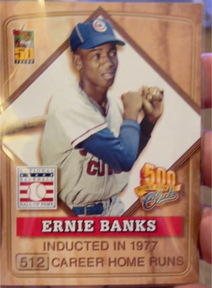 2001 Topps Post 500 Home Run Club #2 Ernie Banks — front