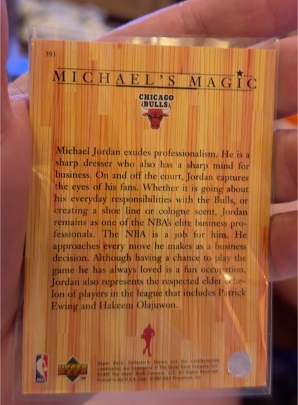 1994 Upper Deck #393 Michael Jordan — front