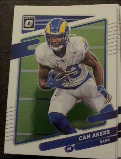 2021 Donruss Optic #186 Cam Akers — front