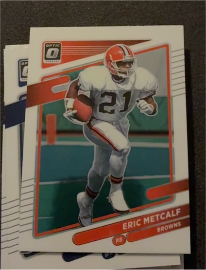2021 Panini Donruss Optic #144 Eric Metcalf — front