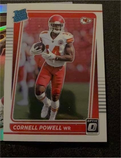 2021 Donruss Optic #240 Cornell Powell Rated Rookie — front
