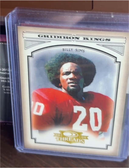 2006 Donruss Threads #CGK-18 Billy Sims Gridiron Kings — front