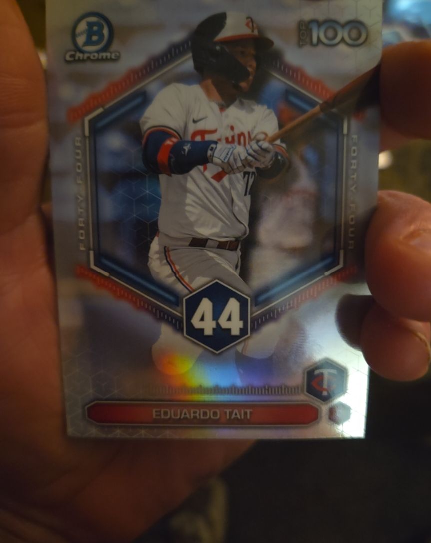 2026 Bowman Chrome Top 100 #BTP-44 Eduardo Tait — front