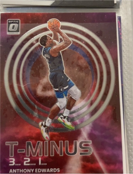 2022-23 Panini Donruss Optic #11 Anthony Edwards T-Minus 3, 2, 1 — front