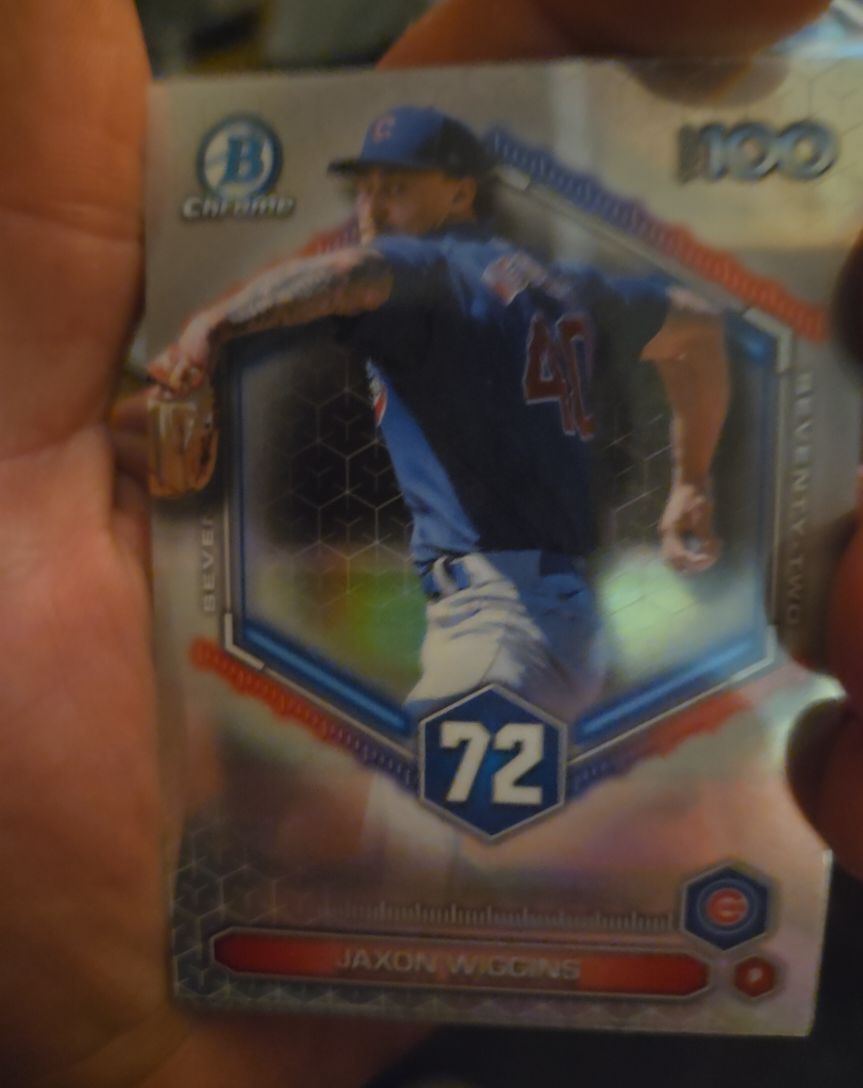 2026 Bowman Chrome Top 100 #BTP-72 Jaxon Wiggins — front