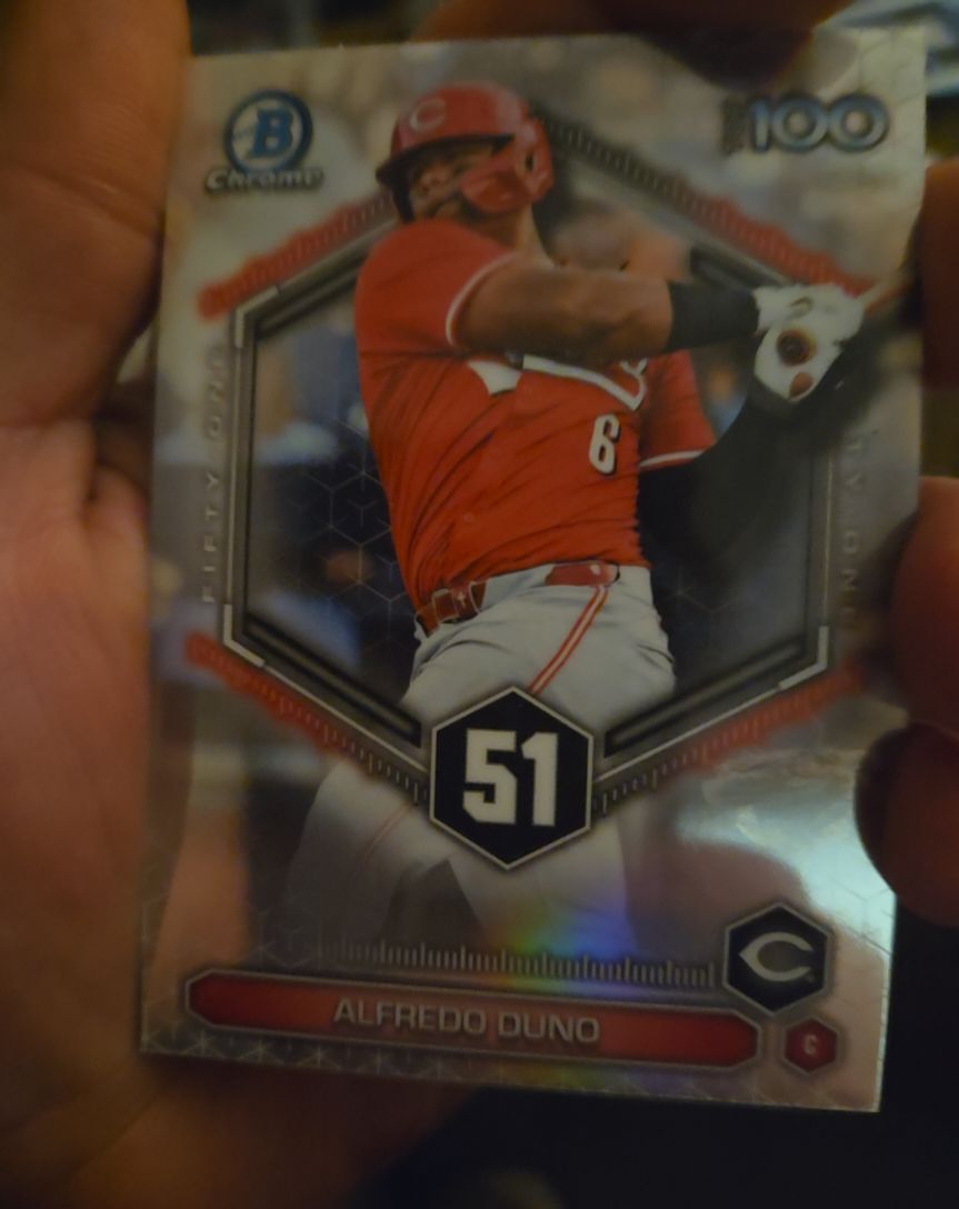 2026 Bowman Chrome Top 100 #BTP-51 Alfredo Duno — front