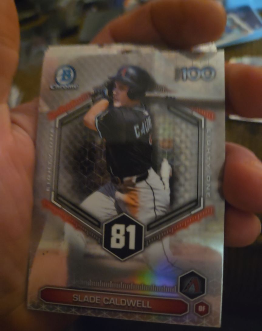2026 Topps Bowman Chrome Scouts Top 100 #BTP-81 Slade Caldwell — front