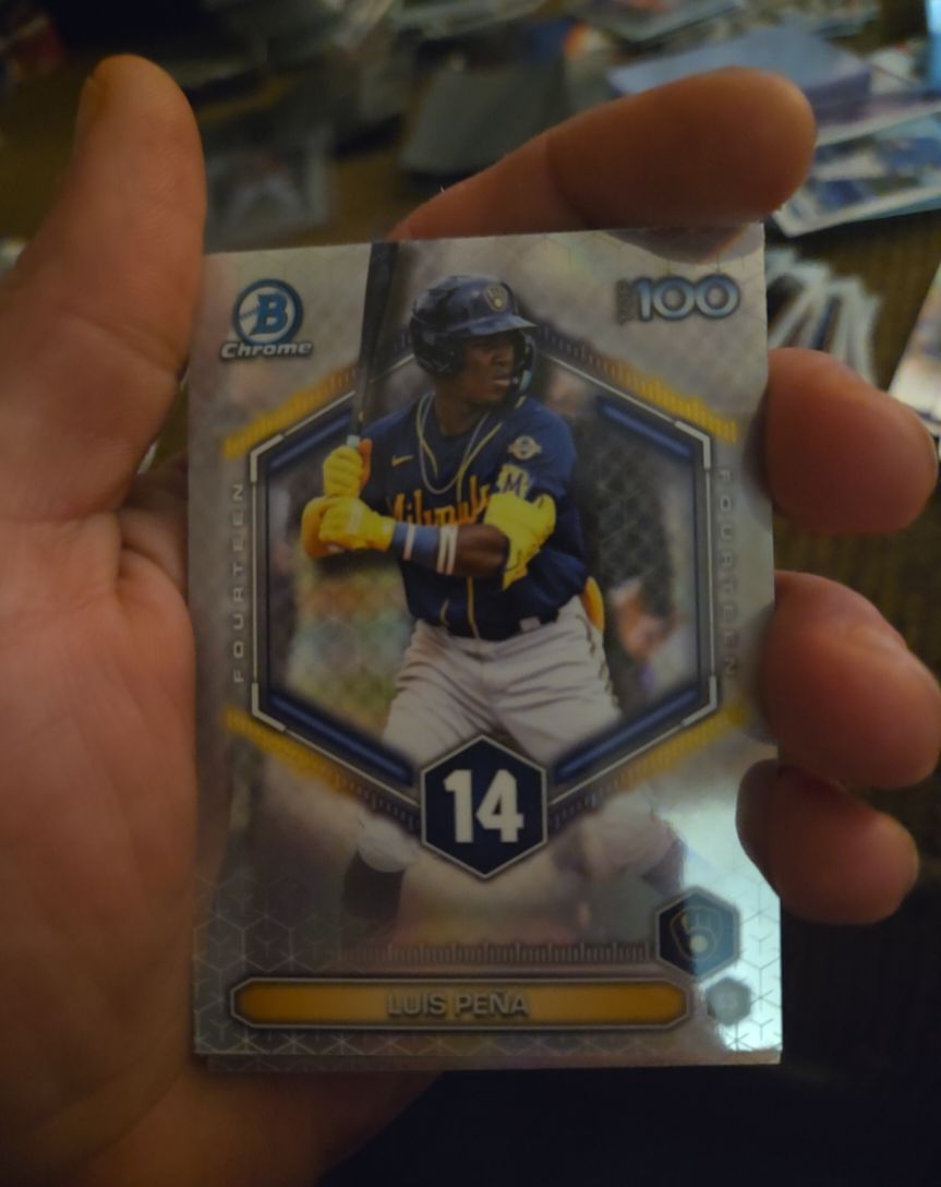 2026 Bowman Chrome Top 100 #BTP-14 Luis Pena — front