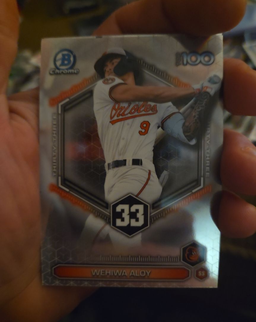 2026 Topps Bowman Chrome Top 100 Insert #BTP-33 Wehiwa Aloy — front