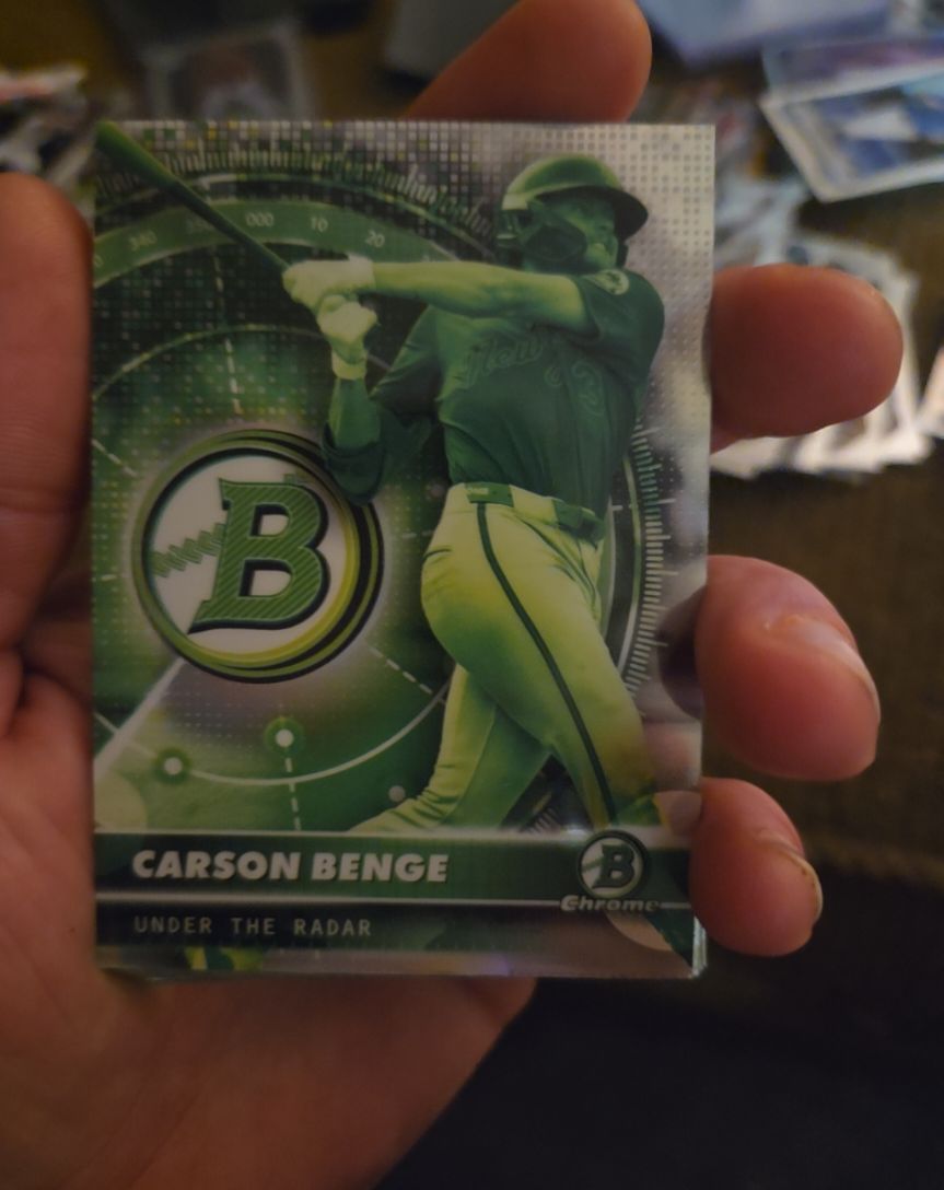 2026 Bowman Chrome #UR-12 Carson Benge Under The Radar — front
