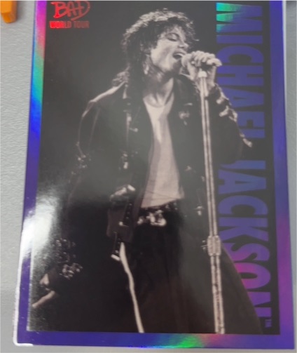 2025 Keepsake Michael Jackson Bad World Tour Premiere Hologram Card #64 — front