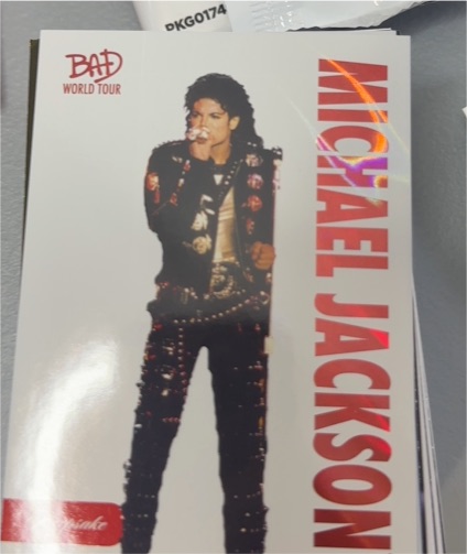 2025 Keepsake Michael Jackson Bad World Tour #23 Michael Jackson — front