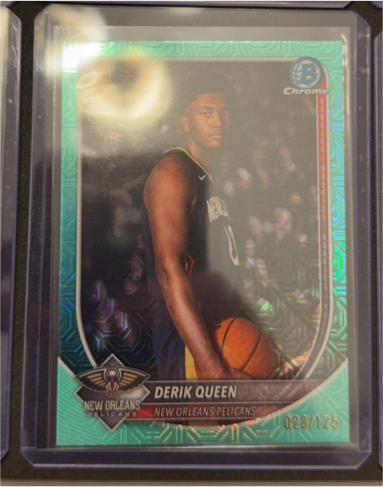 2025-26 Bowman Chrome #BCV-13 Derik Queen — front