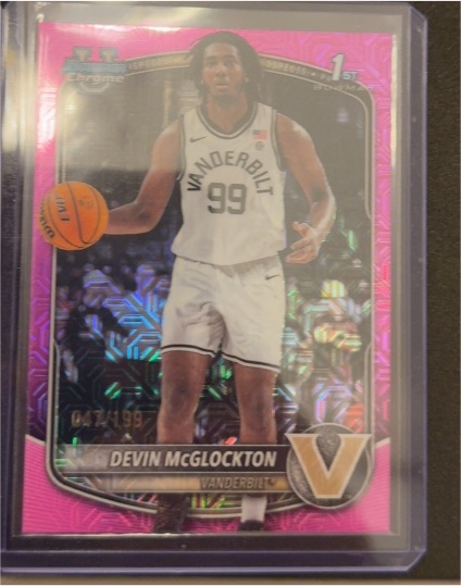 2025 Bowman Chrome #BCP-56 Devin McGlockton — front