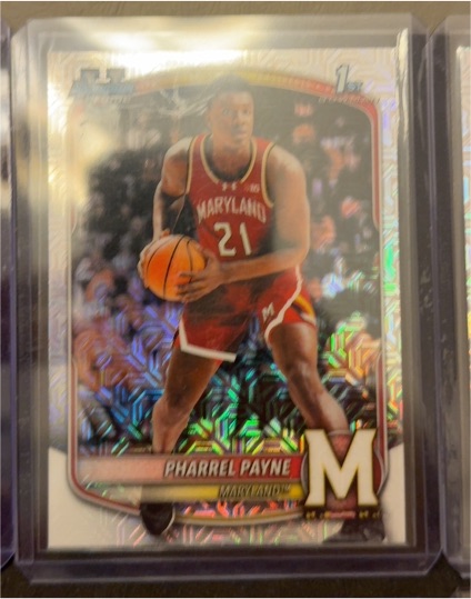 2025-26 Bowman Chrome #BCP-64 Pharrel Payne Mojo Refractor — front