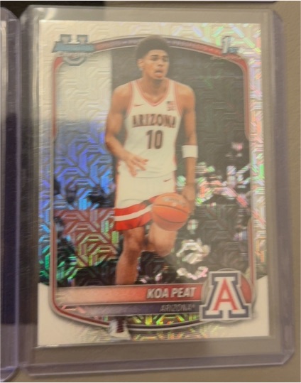 2025-26 Bowman Basketball #BCP-3 Koa Peat Mojo Refractor — front