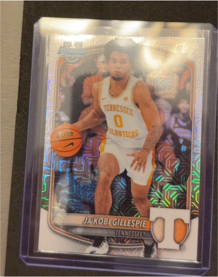 2025-26 Topps Bowman #BCP-58 Ja'Kobi Gillespie Mojo Refractor — front